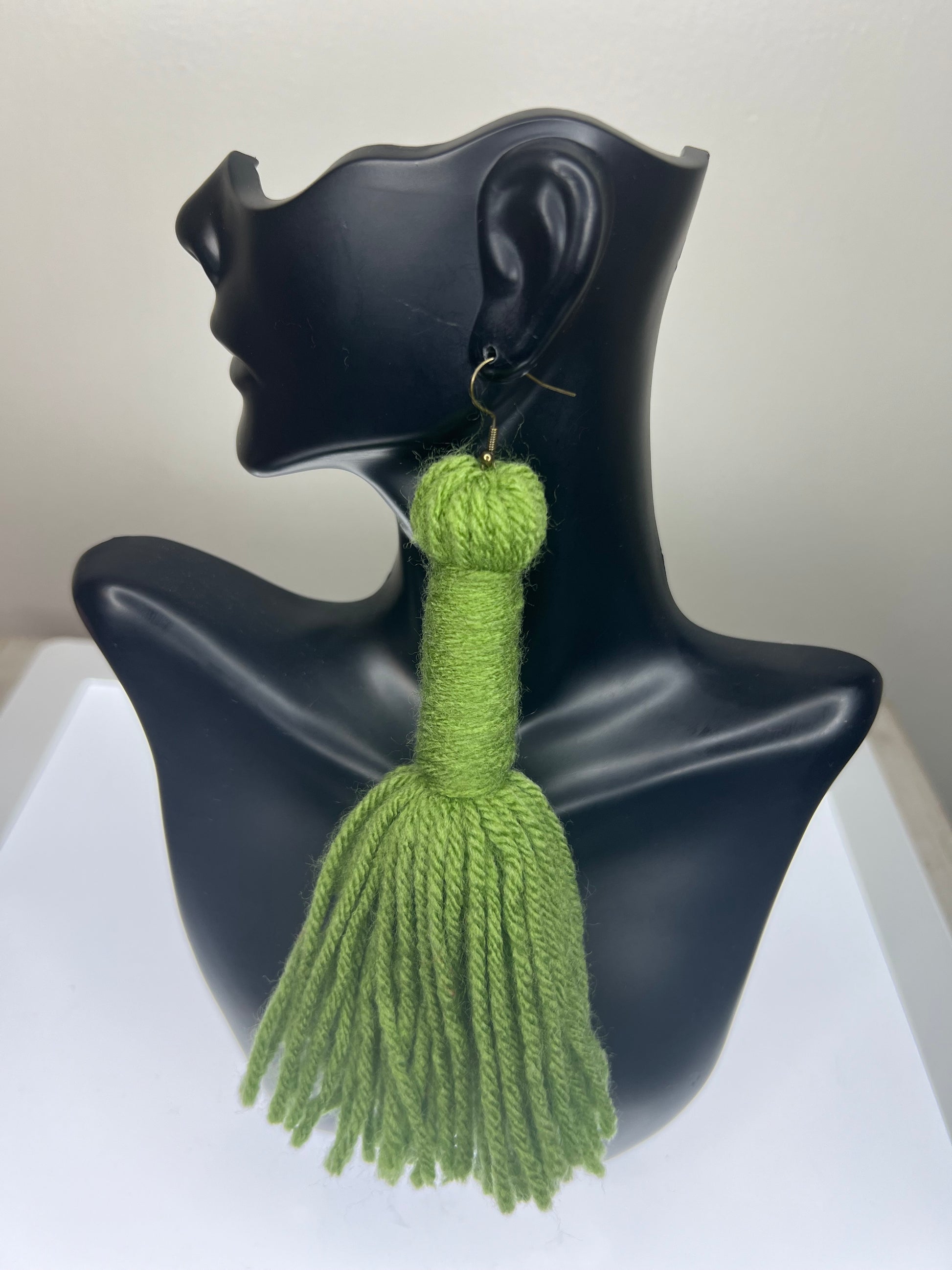 Long wrapped tassels