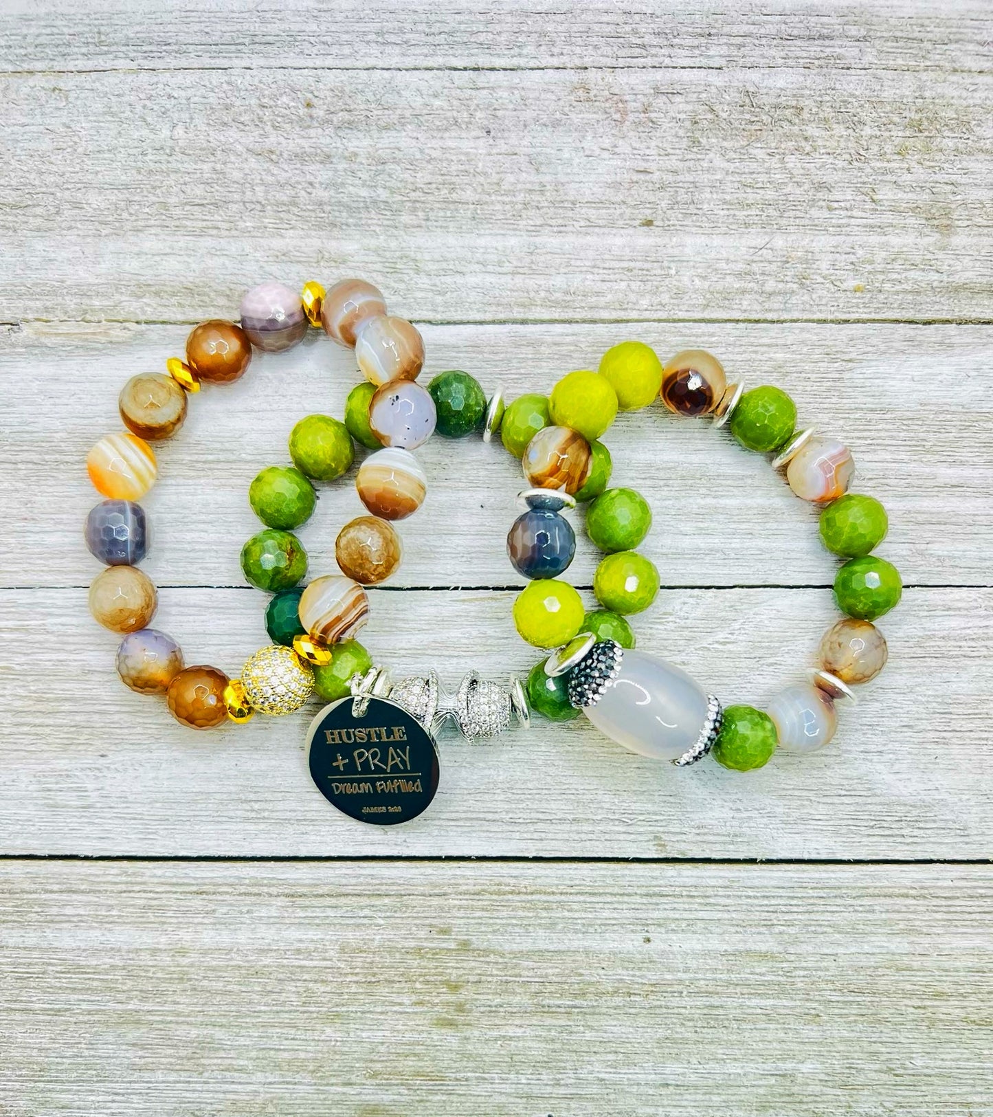 HUSTLE AND PRAY Bracelet