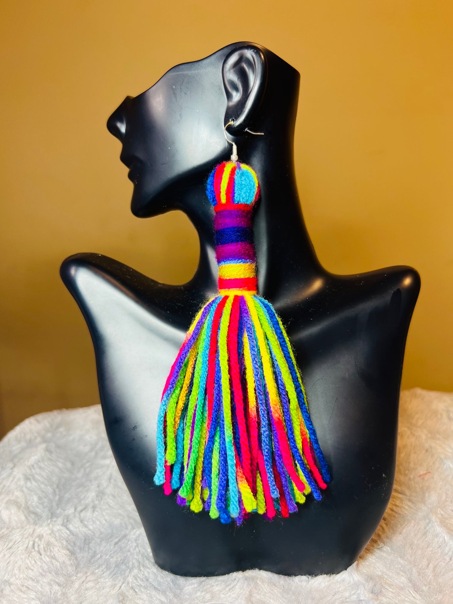 Long wrapped tassels