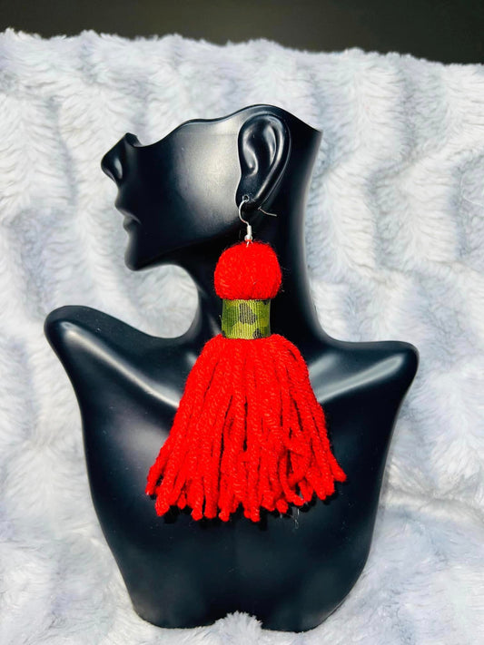 Red Camo Tassel